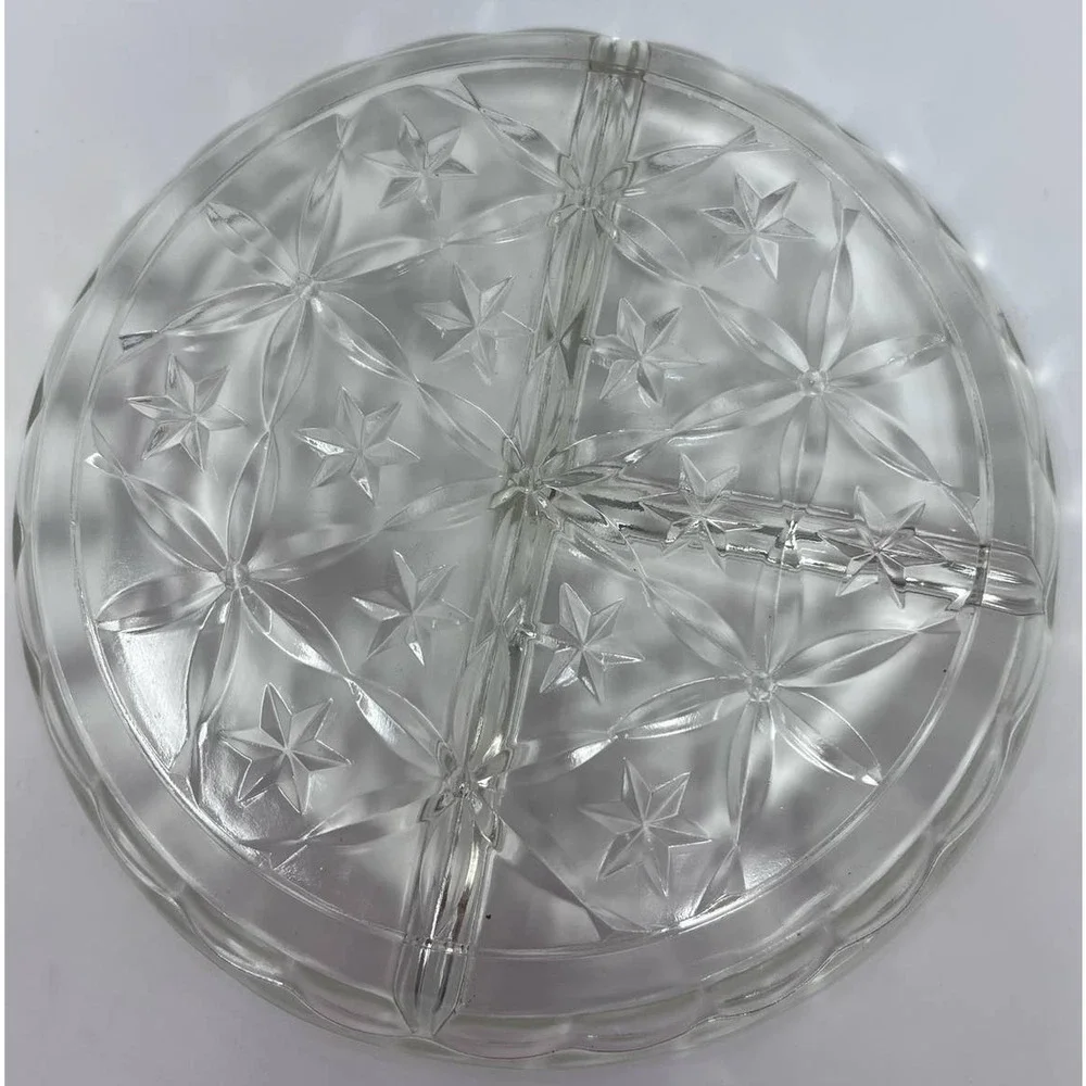 Clear‎ Star 3 Divider Plate 7 1/4